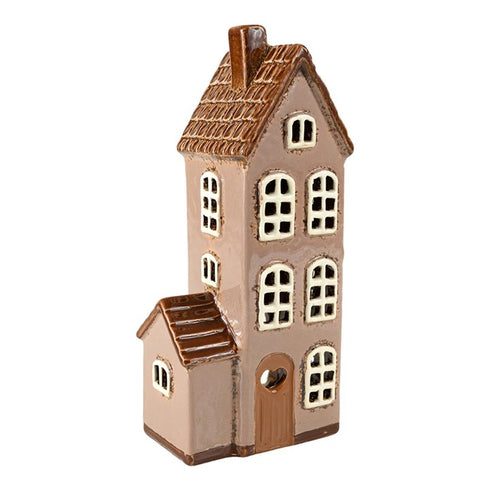 Keramikhus, Brunt, H 18cm