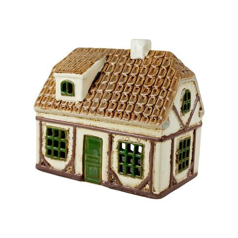 Keramikhus, Vitt, H 12cm