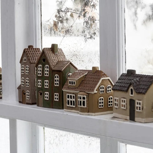 Keramikhus, Beige, H 12cm