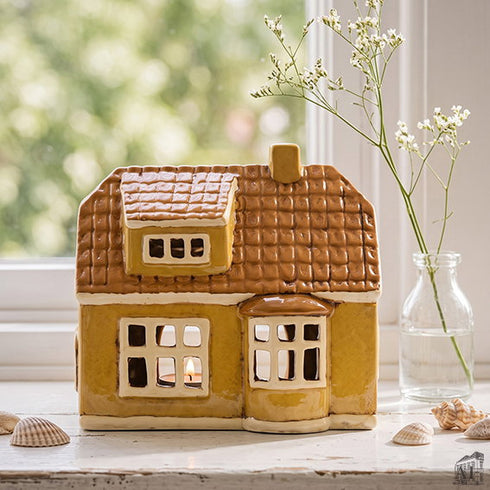 Keramikhus, Beige, H 17cm