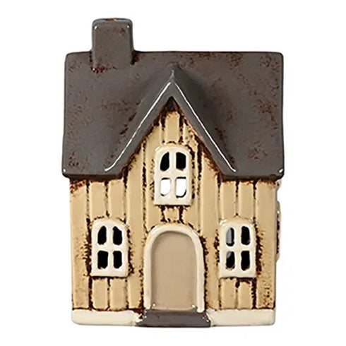 Keramikhus, Gult, H 14cm