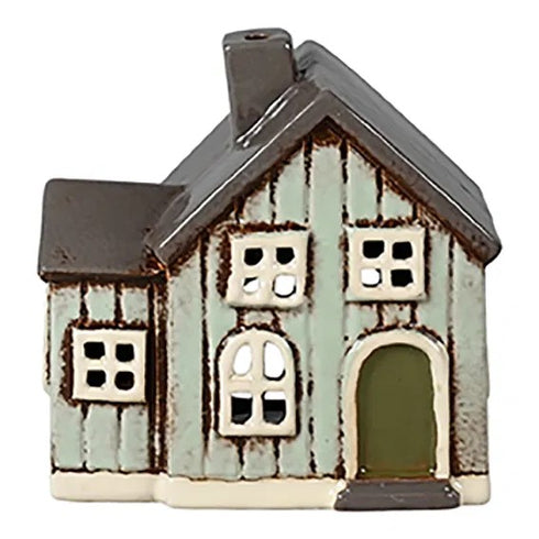 Keramikhus, Blått, H 12cm