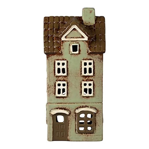Keramikhus, Grönt, H 20cm