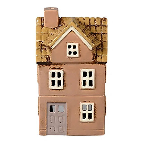 Keramikhus, Lila, H 16cm