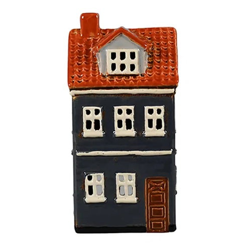 Keramikhus, Blått,H 16cm