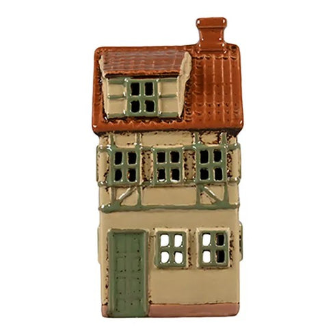 Keramikhus, Gult, H 16cm