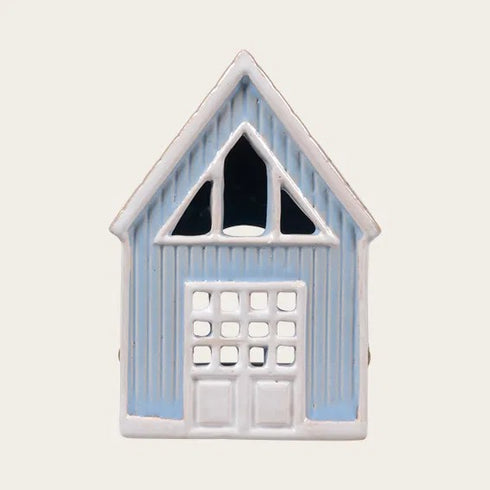 Keramikhus, Blå, H 10cm
