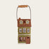 Ceramic house, Green, with handle, H 22cm