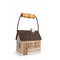 Ceramic house, Brown, with handle, H 13cm
