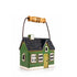 Ceramic house, Green, with handle, H 13cm