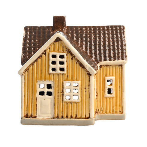 Keramikhus, Svenskt, Gult, H 12cm
