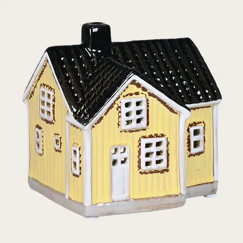 Keramikhus, Svenskt, Gult, H 12cm