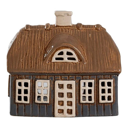 Keramikhus, Blått, H 13cm