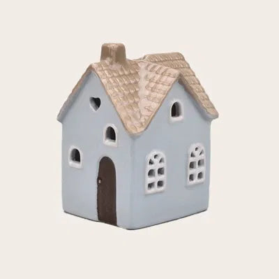 Keramikhus, Blått, H 15cm