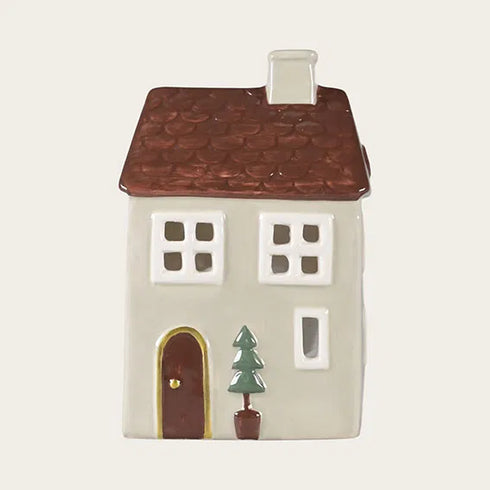 Keramikhus, Christmas Joy, Beige, H 12cm