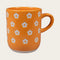 Mug, Summer Flowers, H 9.5cm, Stoneware, Yellow