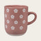 Mugg, Sommarblommor, H 9,5cm, Stengods, Rosa