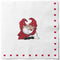 Napkins, 3-ply, White, Tomtepuss, Santa Petit
