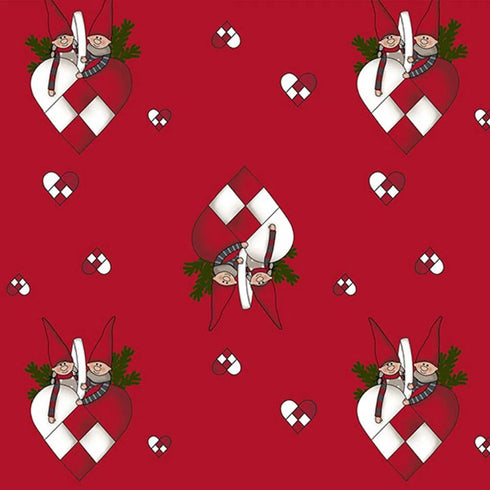 Presentpapper, Classic Christmas, Röd, 5 m