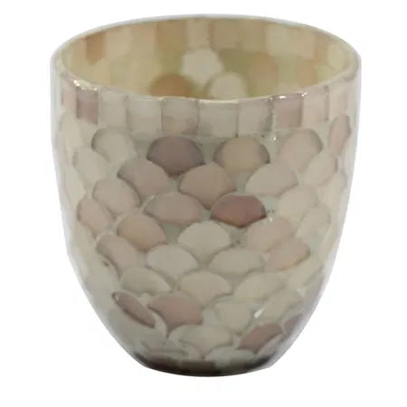 Ljuslykta, creme H9cm