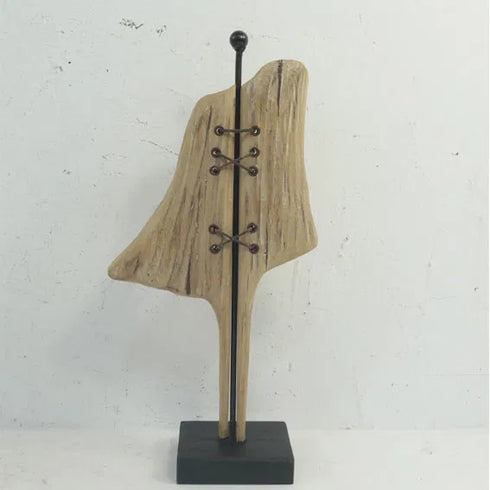 Wooden figurine for decoration, H37cm, Natural color