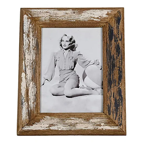 Bild med ram, H24,5cm, Trä, Natur