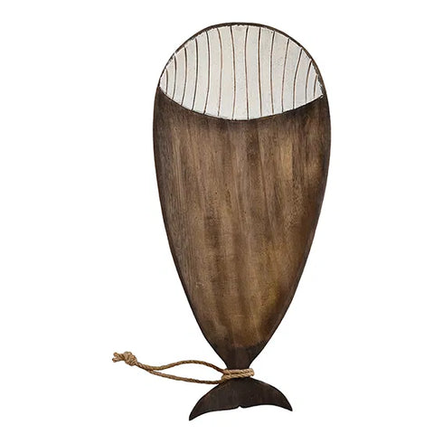 Dekorationsplatta, 43cm, träfärgad