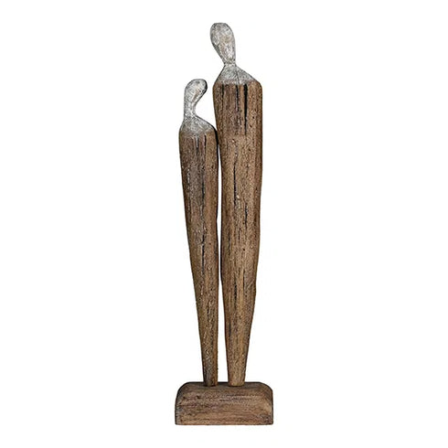 Wooden figures, H44cm, Natural