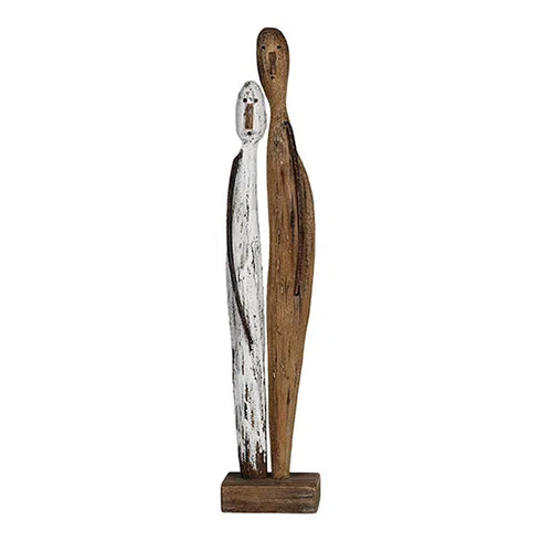Wooden figures, H38cm, Natural