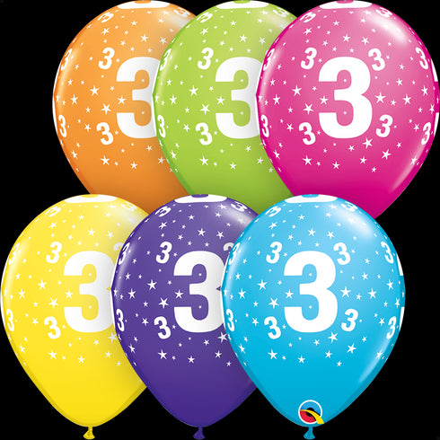 QX 11" R RETAIL AST 006CT STARS #3-A-RND