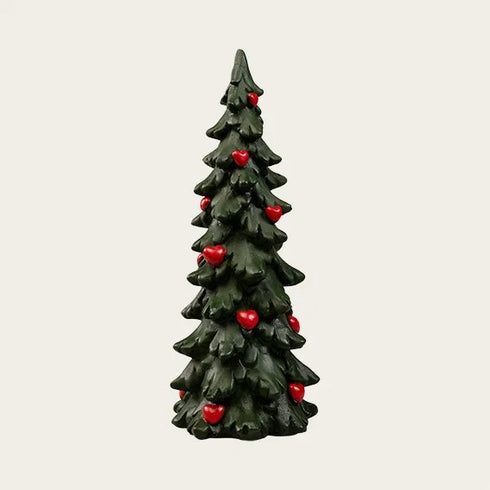 Julgran för dekoration med hjärtan, H20cm, Grön
