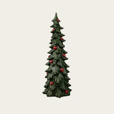 Julgran för dekoration med hjärtan, H39,5cm, Grön