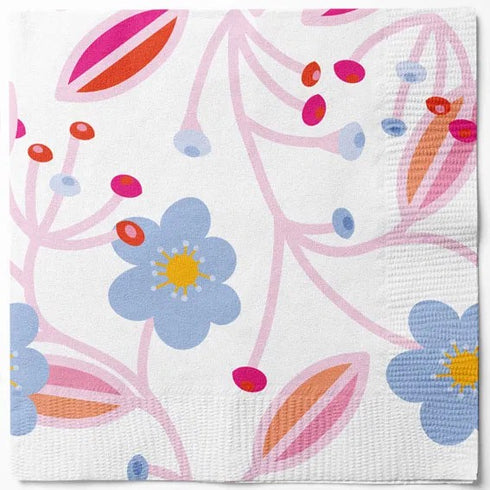 Servetter, 3-lags, Vit, Hot summer