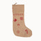 Julstrumpa, H70cm, Jute, Natur