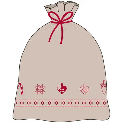 Julklappssäck, H100xB80cm, Jute, Natur