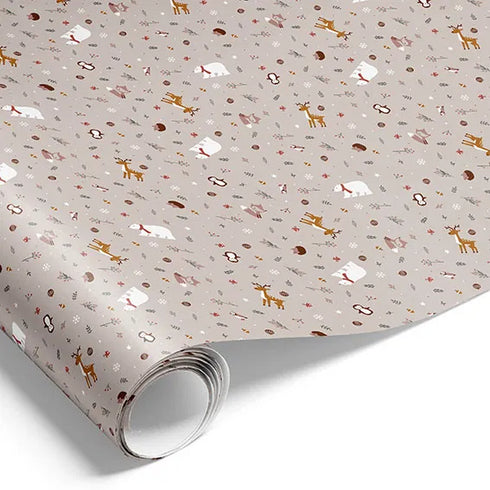 Presentpapper, Winter Spirits, Brun, 10 m