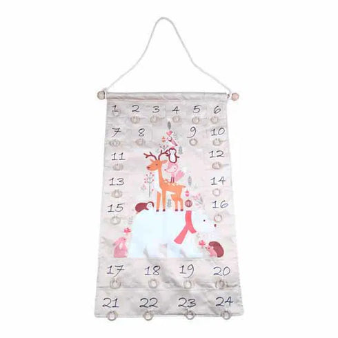 Presentkalender nr 1-24, H 62cm, Beige