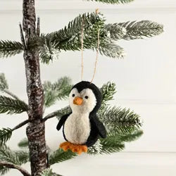 Pingvin, H7cm, Ull/polyester, Svart