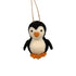 Pingvin, H7cm, Ull/polyester, Svart