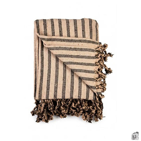 Pläd, Grön / Sand