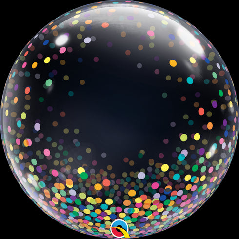 24" DECO BUBBLE 001CT COLORFUL CONFETTI DOTS