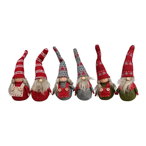 Tomtar, H 8cm, 6 varianter, Röd