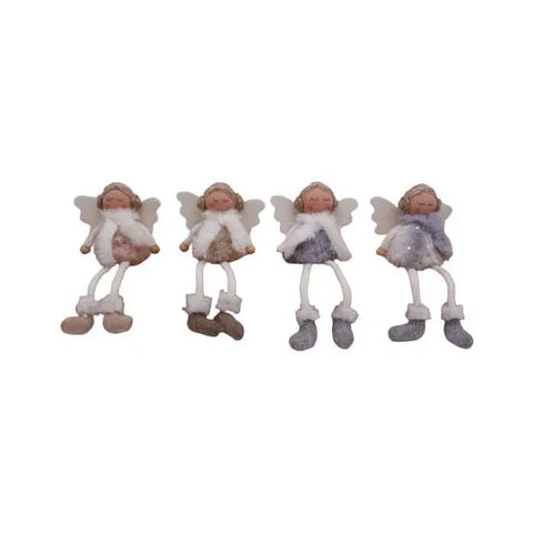 Änglar, H 15cm, 4/påse, Flerfärgade