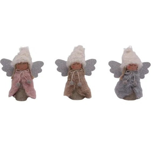 Änglar, H13cm, Polyester, Flerfärgad, 3ass