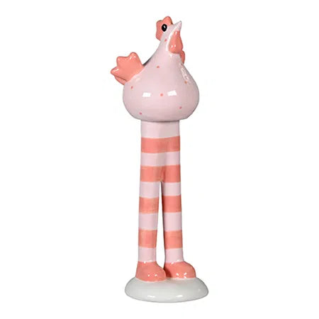 Kyckling, H 25,7 cm, B 8,6 cm, D 8,1 cm, Rosa