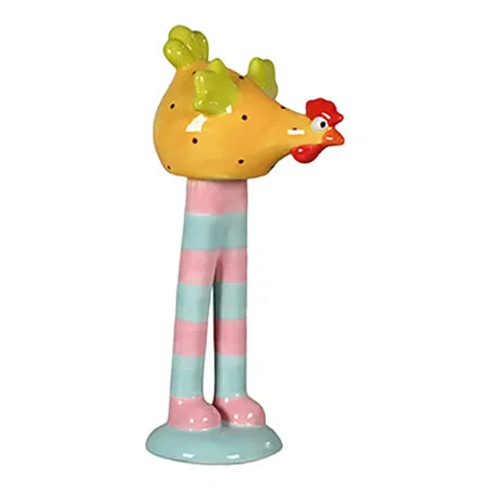 Kyckling, H 20cm, B 7,3cm, D 6,7cm, Gul