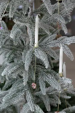 Ljushållare till julgranen, H 16cm, Champagne