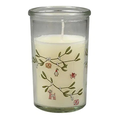 Ljus i glas, Christmas Ornaments, H10cm, Vit