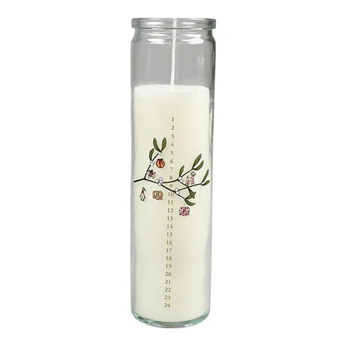 Kalenderljus i glas, 1-24 med jultistelsmotiv