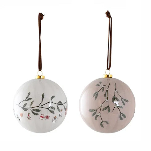 Julkulor, Christmas Ornaments, Dia8cm, Styrofoam, 2ass